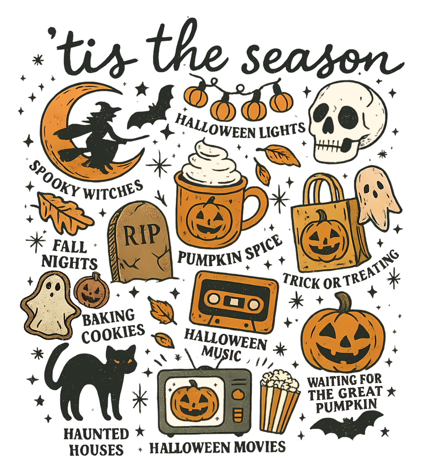 Seasonal DTF Transfers – Holiday & Spooky Heat Press Designs