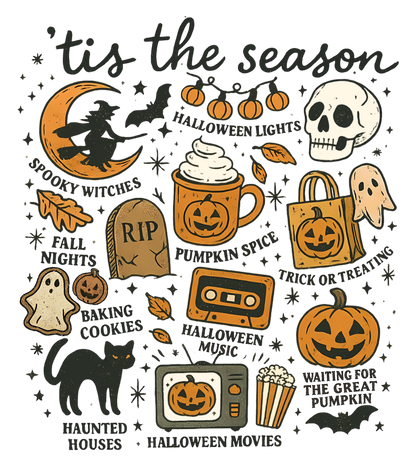 Seasonal DTF Transfers – Holiday & Spooky Heat Press Designs
