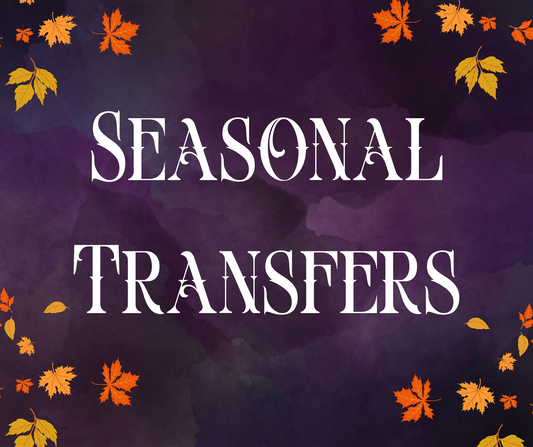 Seasonal DTF Transfers – Holiday & Spooky Heat Press Designs